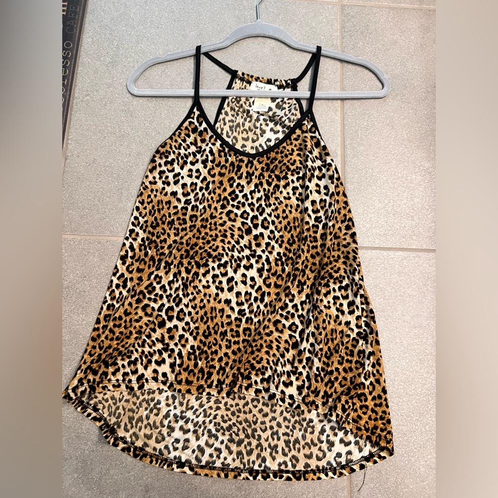 Y2K Leopard Cheetah Flowy Sleeveless Tank - Picture 4 of 5